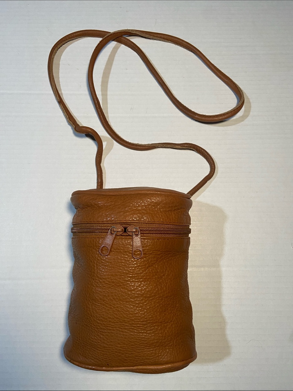 Vintage Pebble Leather Crossbody Bag